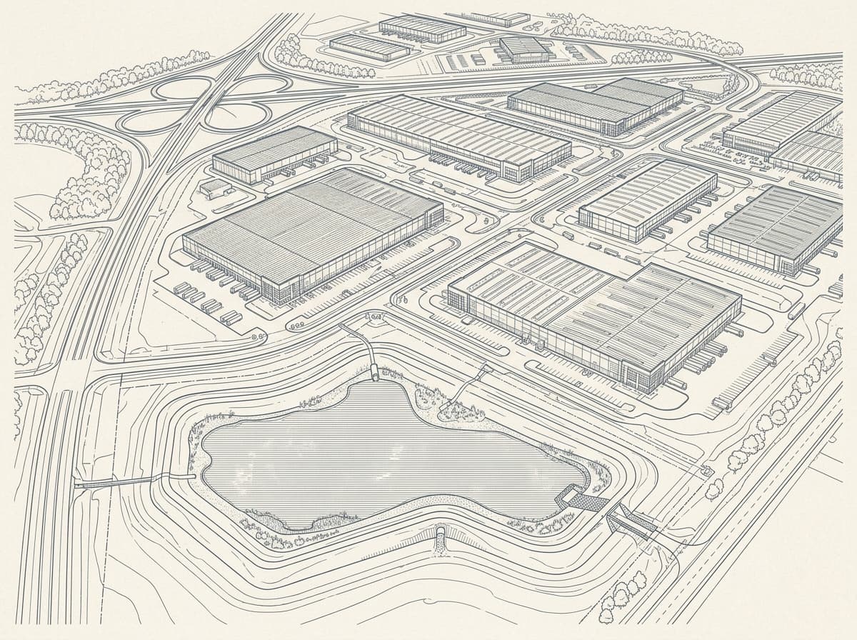 Illustrative concept drawing representing West Gwillimbury Power Centre
